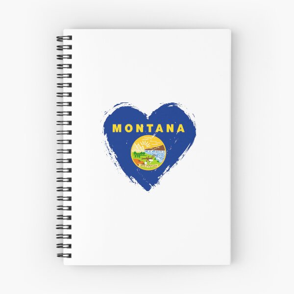 Item preview, Distressed Montana Flag Heart MT designed and sold by shitpostee.