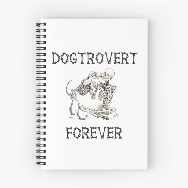 Item preview, Dogtrovert Forever Spooky Skeleton Dog Introvert designed and sold by bigbalddon.