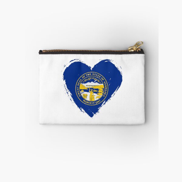 Item preview, Distressed Nebraska Flag Heart NE designed and sold by shitpostee.