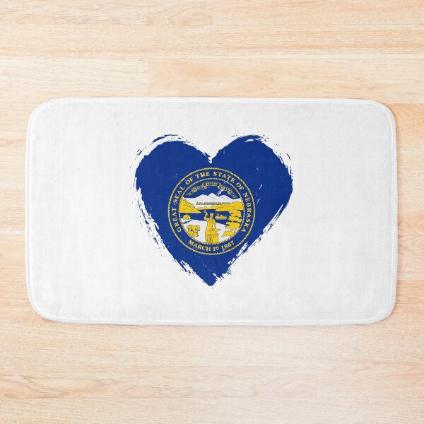 Item preview, Distressed Nebraska Flag Heart NE designed and sold by shitpostee.
