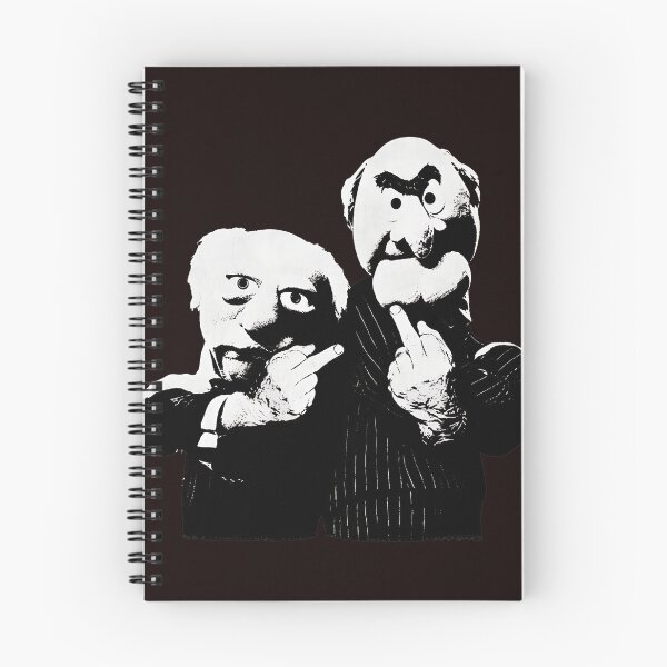 Item preview, Statler Waldorf Pointing Middle Finger Funny Art designed and sold by findOutDraw.