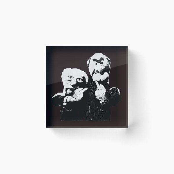 Item preview, Statler Waldorf Pointing Middle Finger Funny Art designed and sold by findOutDraw.