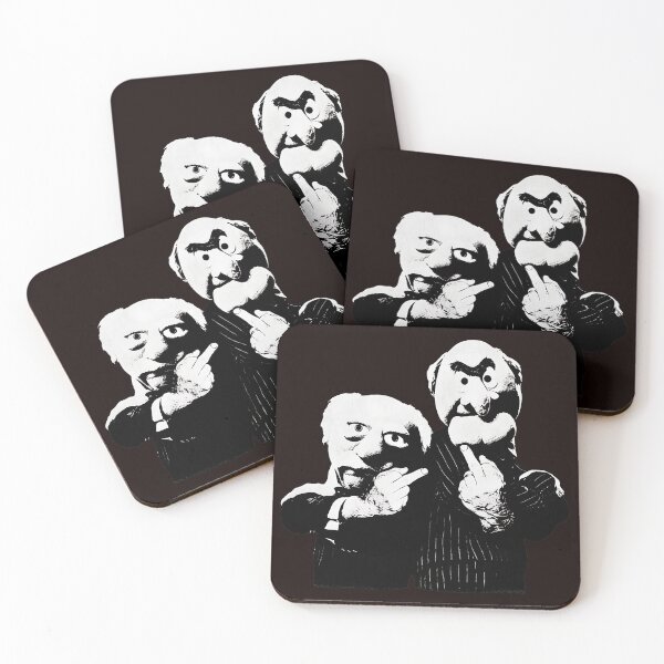 Item preview, Statler Waldorf Pointing Middle Finger Funny Art designed and sold by findOutDraw.