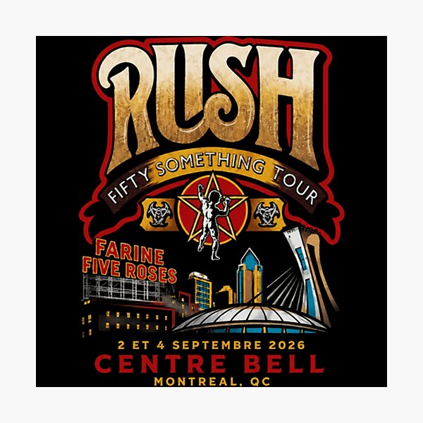 Item preview, RUSH Fifty Something Tour 2026 Bell Centre Montreal QC Sep 2, 4, 2026  designed and sold by ZerodawgGraffi.