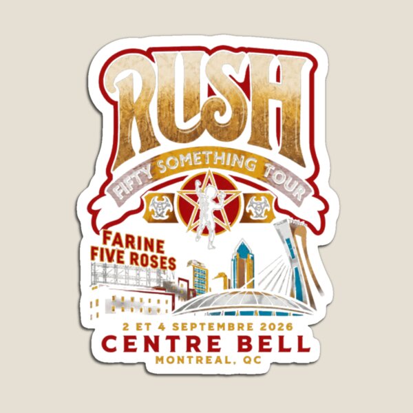 Item preview, RUSH Fifty Something Tour 2026 Bell Centre Montreal QC Sep 2, 4, 2026  designed and sold by ZerodawgGraffi.