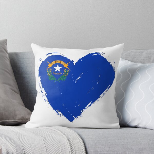 Item preview, Distressed Nevada Flag Heart NV designed and sold by shitpostee.