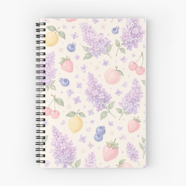 Item preview, Soft Lavender Lilac & Sweet Fruit Watercolor Pattern designed and sold by Skyrocketz.