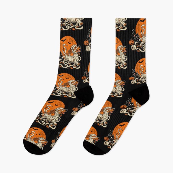 Item preview, Mummy Dog & Mischief Cat – Cute Halloween Pet Art designed and sold by Stinky Lincy's Apparel Company.