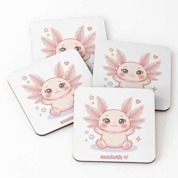 Item preview, Cute Axolotl Kawaii Pastel Blush Sticker designed and sold by DIUMERI.