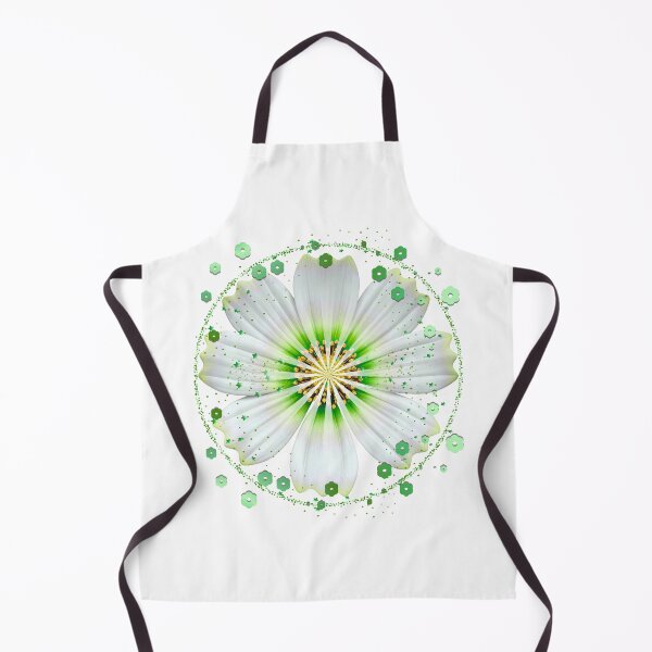 Item preview, Glowing Green and White Floral Mandala - Part of a 6-Color Collection designed and sold by MinimalAurashop.