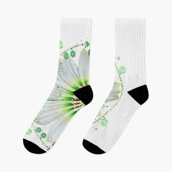 Item preview, Glowing Green and White Floral Mandala - Part of a 6-Color Collection designed and sold by MinimalAurashop.