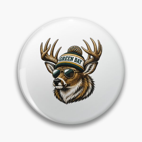 Item preview, Cool Deer Green Bay Vintage Style  designed and sold by ashyrabramlet.