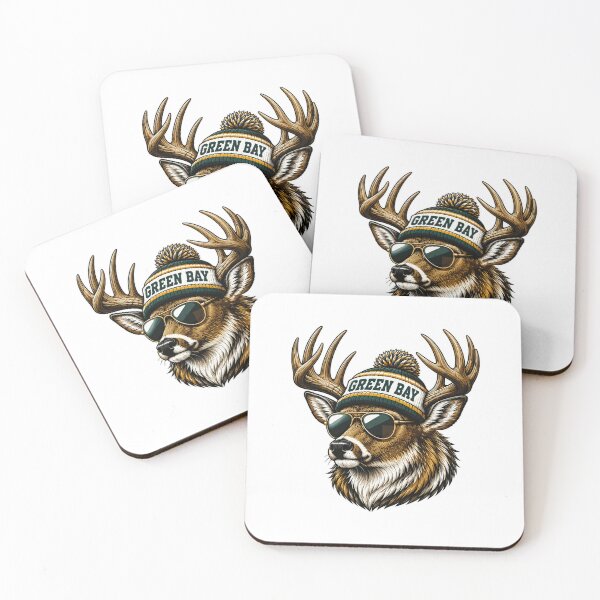 Item preview, Cool Deer Green Bay Vintage Style  designed and sold by ashyrabramlet.