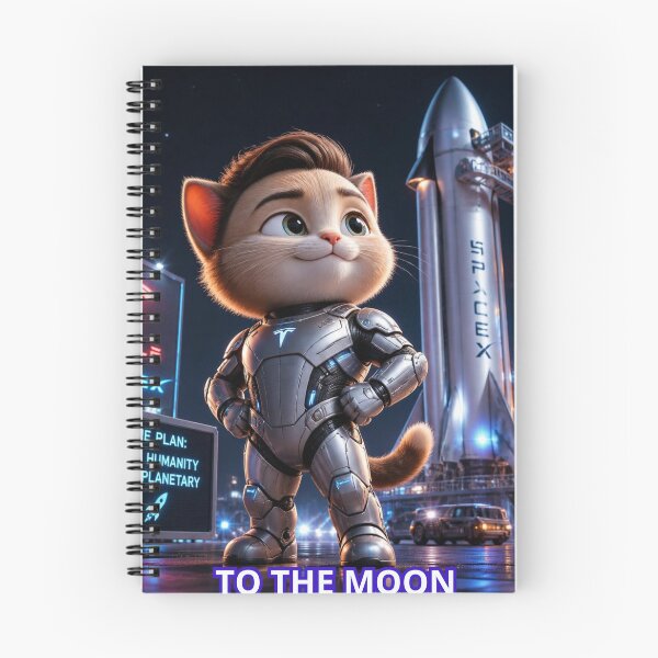 Item preview, To The Moon Cute Cyber Billionaire Space Rocket Cat Design designed and sold by SALVO180674.