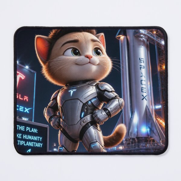 Item preview, To The Moon Cute Cyber Billionaire Space Rocket Cat Design designed and sold by SALVO180674.