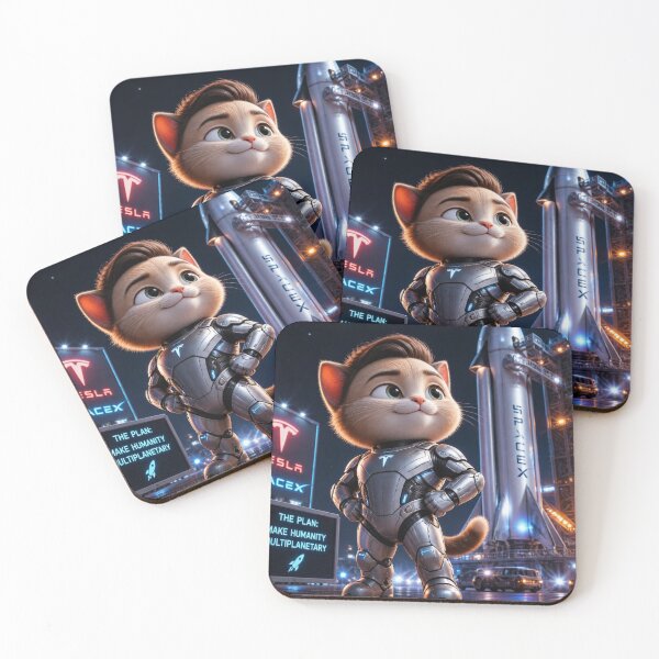 Item preview, To The Moon Cute Cyber Billionaire Space Rocket Cat Design designed and sold by SALVO180674.