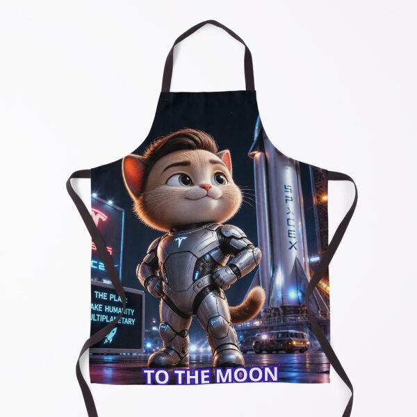 Item preview, To The Moon Cute Cyber Billionaire Space Rocket Cat Design designed and sold by SALVO180674.
