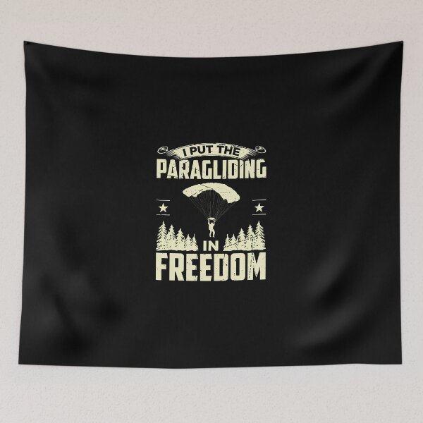 Item preview, Paragliding Freedom Vintage Adventure Graphic designed and sold by AvahBarnes.