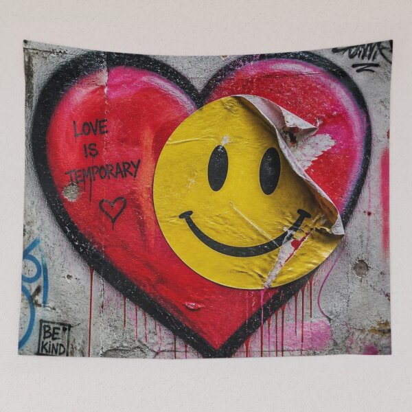 Item preview, Love Is Temporary Street Heart designed and sold by Lespribos .