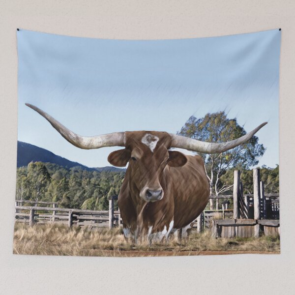 Item preview, LONGHORN CATTLE,  COUNTRY ART FOR HOME DECOR designed and sold by Barbara Jean Photo Art And Design.