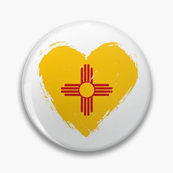 Artikelvorschau, Abgenutztes Herz aus der Flagge von New Mexico (NM) entworfen und verkauft von shitpostee.