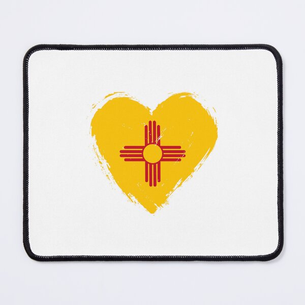Item preview, Distressed New Mexico Flag Heart NM designed and sold by shitpostee.