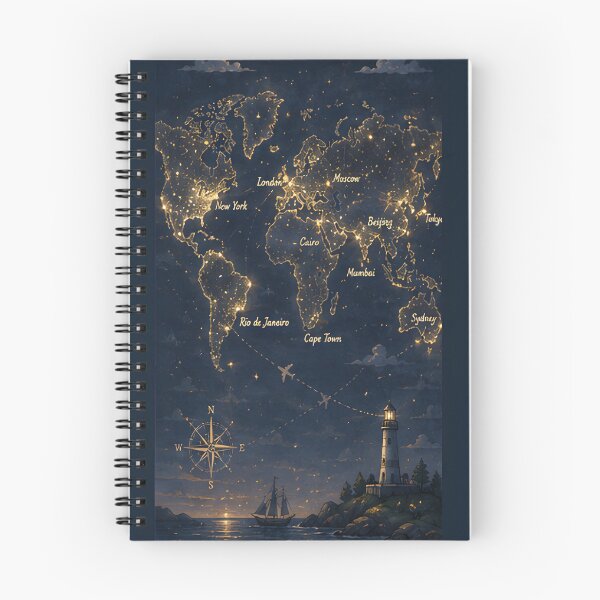 Item preview, Night Map – Illuminated Cities Design designed and sold by KWW SHOP.