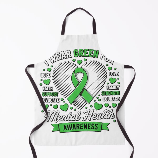 Item preview, Green Ribbon Mental Health Awareness Month Support T-Shirt designed and sold by shop-insider.