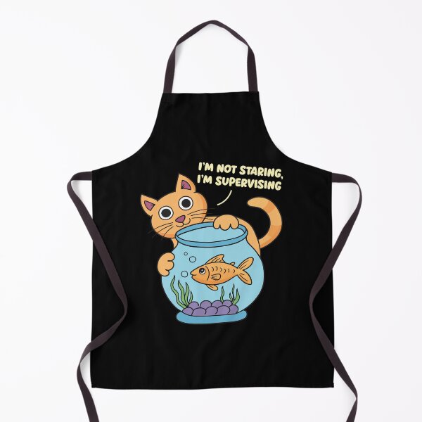 Item preview, Manager Cat Supervising Fish designed and sold by NestifyHubStudio.