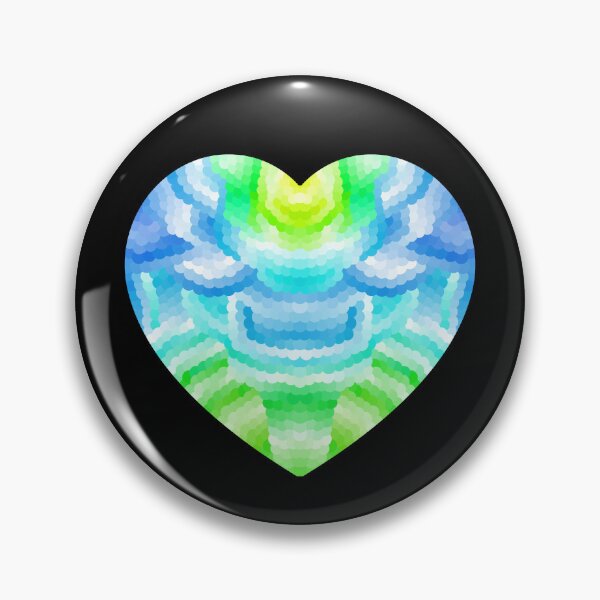 Item preview, Green and Blue Heart designed and sold by JayMakesTiktok.