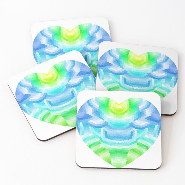Item preview, Green and Blue Heart designed and sold by JayMakesTiktok.