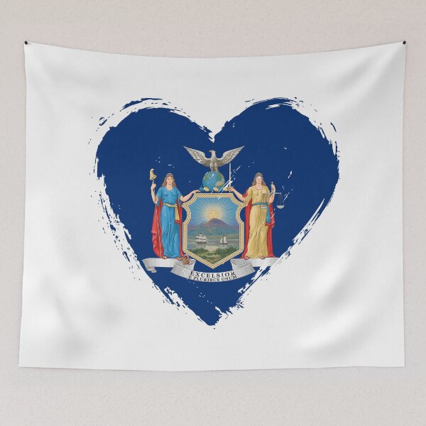 Item preview, Distressed New York Flag Heart NY designed and sold by shitpostee.