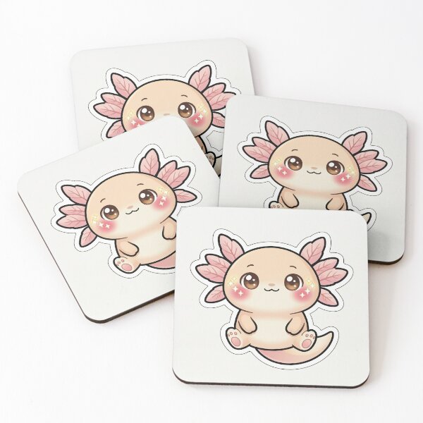 Item preview, Cute Axolotl Pastel Kawaii Sticker designed and sold by DIUMERI.