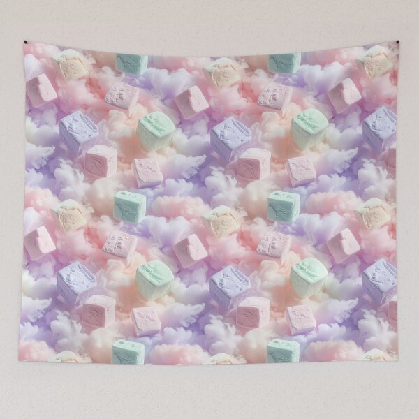 Item preview, Pastel Marshmallow Cotton Candy Cloud Pattern designed and sold by angel-cat-22.
