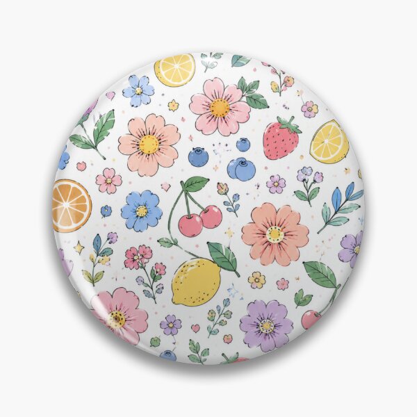 Item preview, Cute Floral Fruit Garden Pattern designed and sold by Skyrocketz.