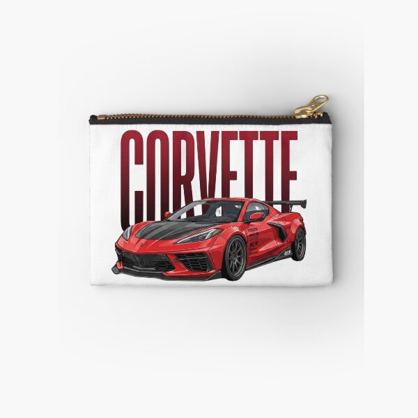Item preview, Red Chevrolet Corvette C8 Stingray Widebody Supercar Vector Art designed and sold by Motorline44.