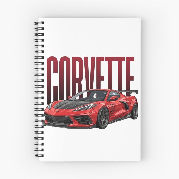 Item preview, Red Chevrolet Corvette C8 Stingray Widebody Supercar Vector Art designed and sold by Motorline44.