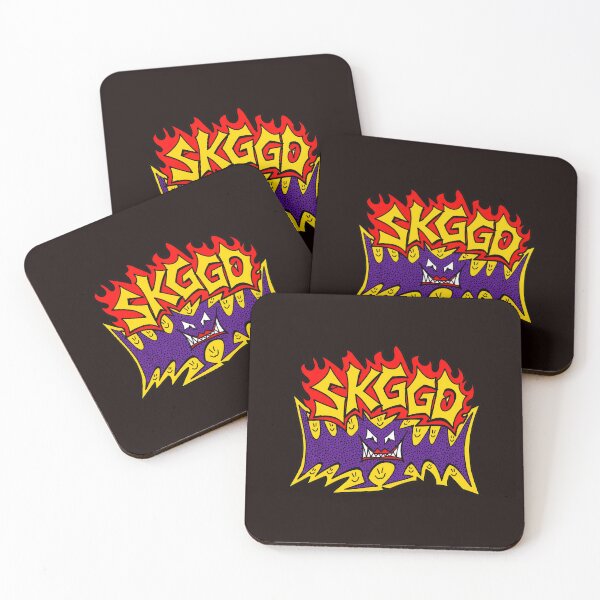 Item preview, SKRG Graffiti Bat Flames Monster Art designed and sold by FlipStrawSpot.