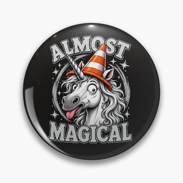 Item preview, Almost Magical Unicorn – Funny Horse with Traffic Cone Hat designed and sold by Irysek.