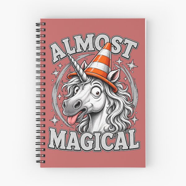 Item preview, Almost Magical Unicorn – Funny Horse with Traffic Cone Hat designed and sold by Irysek.