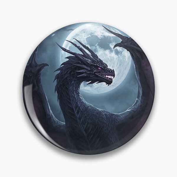 Item preview, Moonlit Dragon Kingdom – Dark Fantasy Gothic Art designed and sold by RominaArce.