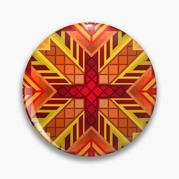 Item preview, Red and Yellow Geometric Design - Version 1 designed and sold by JayMakesTiktok.