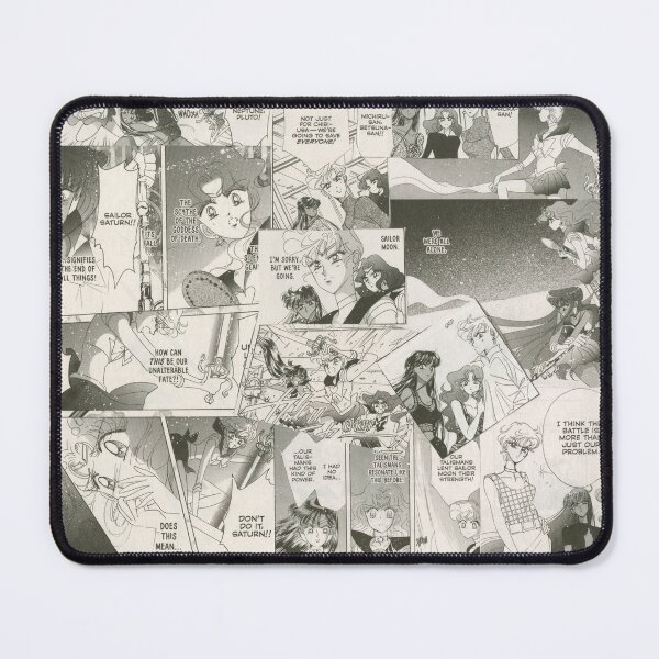 Item preview, Sailor Uranus, Neptune, and Pluto Manga Collage designed and sold by dreamitingalaxy.