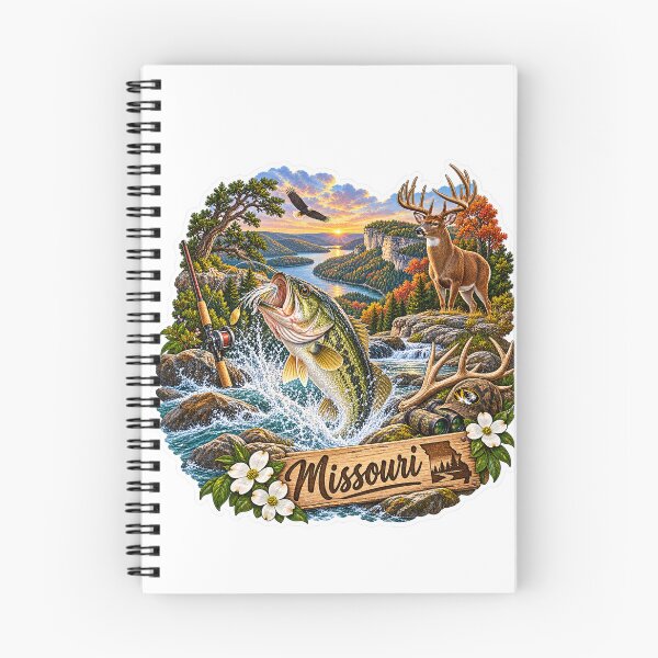 Item preview, Missouri Hunting & Fishing designed and sold by Whimspired By Paxx.