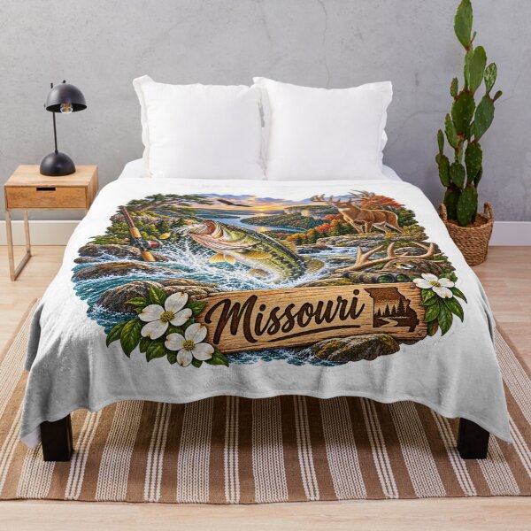 Item preview, Missouri Hunting & Fishing designed and sold by Whimspired By Paxx.