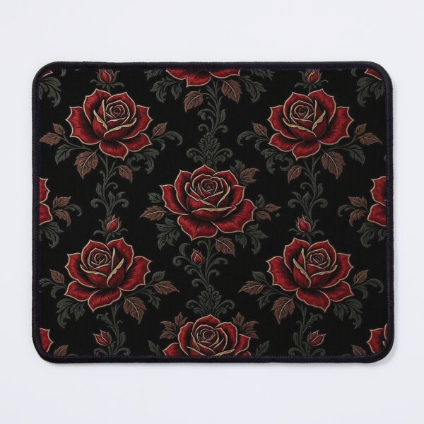 Item preview, Gothic Red Roses Seamless Pattern - Dark Vintage Floral designed and sold by Breezes-of-Ida.