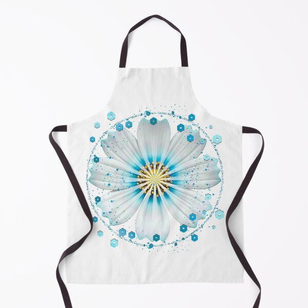 Item preview, Glowing Blue and White Floral Mandala - Part of a 6-Color Collection designed and sold by MinimalAurashop.