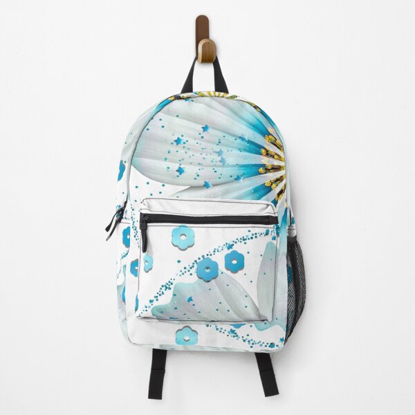 Item preview, Glowing Blue and White Floral Mandala - Part of a 6-Color Collection designed and sold by MinimalAurashop.