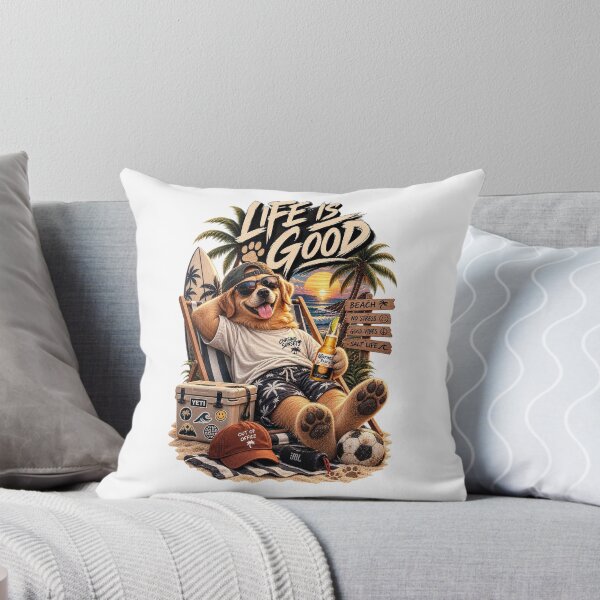 Item preview, Life Is Good Beach Dog designed and sold by Joniba-Svz.