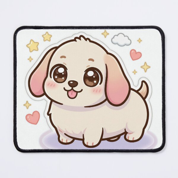 Item preview, Cute Wiener Dog Sticker - Pastel Kawaii Dachshund designed and sold by DIUMERI.